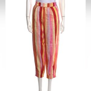 FARM RIO Striped Linen Pants Size Small